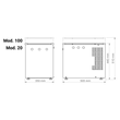 Kép 2/10 - Zerica Bar DROP G 100 - 95L/h - 210L - hálózati vízadagoló és szóda készítő gép 3M™ Aqua-Pure™ vízszűrővel