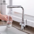 Kép 3/19 - Simple 2 karos, 3 utas Konyhai Csap Víztisztítókhoz Króm színben