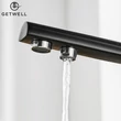 Kép 10/18 - Square-R, két karos, 3 utas Konyhai Csap Víztisztítókhoz Fekete színben