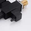 Kép 12/18 - Square-S, két karos, 3 utas Konyhai Csap Víztisztítókhoz fekete színben