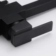 Kép 13/18 - Square-S, két karos, 3 utas Konyhai Csap Víztisztítókhoz fekete színben