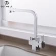 Kép 6/18 - Square-S, két karos, 3 utas Konyhai Csap Víztisztítókhoz Króm színben