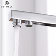 Kép 9/18 - Square-S, két karos, 3 utas Konyhai Csap Víztisztítókhoz Króm színben