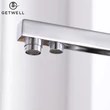 Kép 11/18 - Square-S, két karos, 3 utas Konyhai Csap Víztisztítókhoz Króm színben
