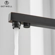 Kép 9/18 - Square-S, két karos, 3 utas Konyhai Csap Víztisztítókhoz Olaj fekete színben