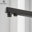 Kép 10/18 - Square-S, két karos, 3 utas Konyhai Csap Víztisztítókhoz Olaj fekete színben