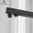 Kép 11/18 - Square-S, két karos, 3 utas Konyhai Csap Víztisztítókhoz Olaj fekete színben
