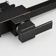 Kép 13/18 - Square-S, két karos, 3 utas Konyhai Csap Víztisztítókhoz Olaj fekete színben