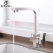 Kép 3/18 - Square-S, két karos, 3 utas Konyhai Csap Víztisztítókhoz Nikkel színben