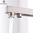 Kép 9/18 - Square-S, két karos, 3 utas Konyhai Csap Víztisztítókhoz Nikkel színben