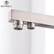 Kép 11/18 - Square-S, két karos, 3 utas Konyhai Csap Víztisztítókhoz Nikkel színben