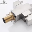 Kép 15/18 - Square-S, két karos, 3 utas Konyhai Csap Víztisztítókhoz Nikkel színben