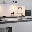 Kép 23/30 - Skimmer - érintőkijelzős és termosztátos 3 utas konyhai csap víztisztítókhoz - Antracit (GunGrey) színben