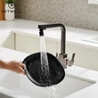 Kép 6/25 - Square, két karos, 3 utas Konyhai Csap Víztisztítókhoz GunGrey színben