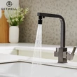 Kép 9/25 - Square, két karos, 3 utas Konyhai Csap Víztisztítókhoz GunGrey színben