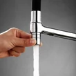 Kép 15/15 - Pelikan 2 karos, 3 utas, kihúzható zuhanyfejes Konyhai Csap Víztisztítókhoz Króm színben