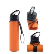 Kép 8/8 - Folding összehajtható 600ml-es BPA mentes szilikon kulacs rózsaszínben