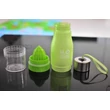 Kép 5/9 - H2O 650ml-es BPA mentes műanyag kulacs gyümölcs facsaróval kék színben