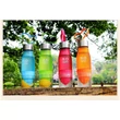 Kép 9/9 - H2O 650ml-es BPA mentes műanyag kulacs gyümölcs facsaróval kék színben