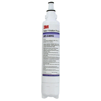 3M™ Aqua-Pure™ AP2-C401G víztisztító szűrőbetét, 1 mikronos ezüstözött aktívszén-blokk szűrővel