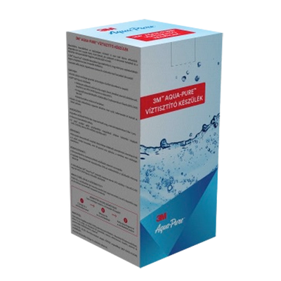 3M™ Aqua-Pure™ Víztisztító készülék 0,5 mikronos ezüstözött aktívszén-blokk szűrővel és polifoszfát vízkőgátló adalékanyaggal, csap nélkül -hidegvízre direktbe kötéssel